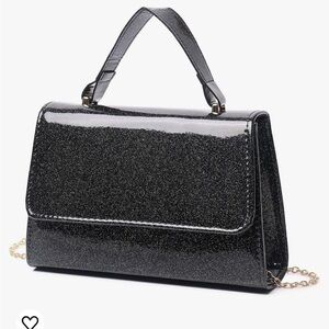 NWOT Shiny patent handbag for women, evening bag